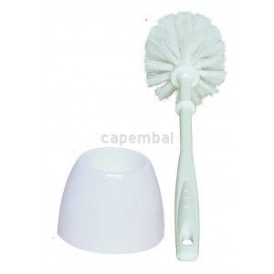 Brosse avec pot pour toilette