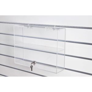 Vitrine plexi pour fond lam ou grille 40 x 10 x 30 cm