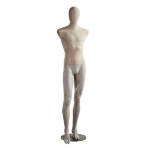 Mannequin homme vintage tte et buste lin cru jambes cru