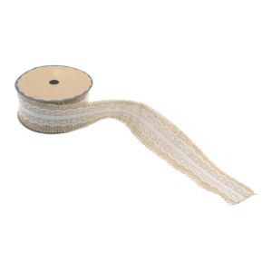 Ruban jute dentelle 5 cm x 5 m