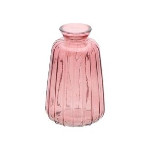 Vase verre vrone rose d'ambre