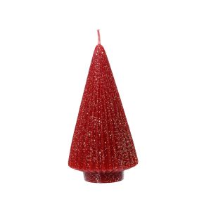 Bougie sapin d8,5x17cm