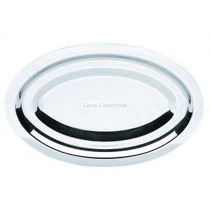 Plat en inox ovale 38cm