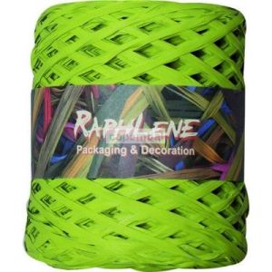 Bolduc raphia vert 200 m x 1.5 cm