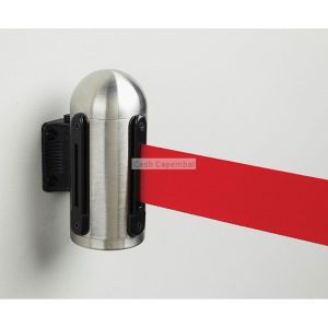 Accroche murale corde rtractable rouge