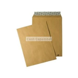 50 pochettes c4 kraft 229 x 324 mm avec bande adhsive