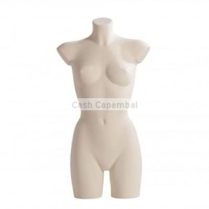 Buste torso femme pvc ivoire