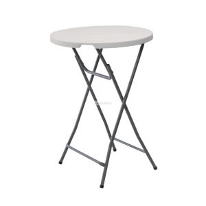 Table pliante ronde mange-debout 80 x 110 cm