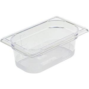 Cristal plus bac gastronorme en copolyester gn 1/4 profondeur 15 cm