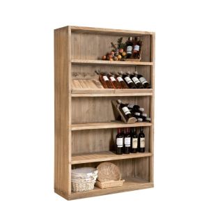 Buffet westside pin naturel 4 tagres 119 x 39 x 200 cm